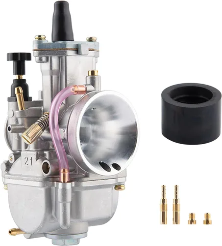 Vista 11 de Carburador PWK de 21 mm para Carreras para Motor de 50 cc a 100 cc 2T 4T Moto Dirt Bike, Motocicleta, ATV, Scooter con Colector de Admisión, Chorros