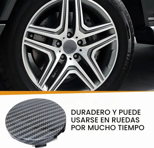 Vista 3 de Tesnaao 4 piezas tapas centrales de cubo de rueda de automóvil, decoración de modificación de cubo de rueda de 2.36 x 2.2 pulgadas, accesorios
