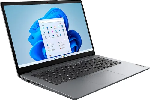 Vista 2 de Computadora portátil Lenovo IdeaPad 1 14, Intel Celeron N4020, 4GB de RAM, 128GB de almacenamiento (64GB eMMC+64GB Micro SD), Intel UHD Graphics