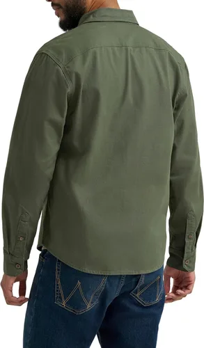 Vista 2 de Wrangler Camisa de manga larga para hombre Tomillo (Sarga)