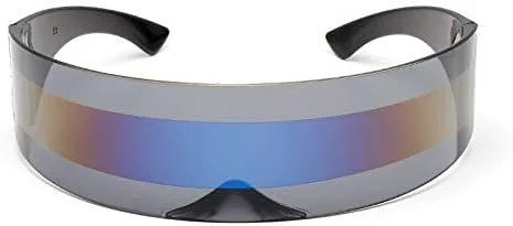 Vista 2 de Paquete de 2 gafas de sol con espejo de Cyclops Futuristic Cyclops Monoblock Shield