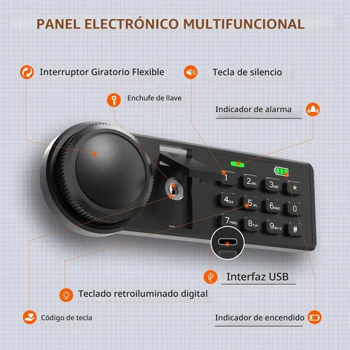 Vista 5 de XDeer Caja de bloqueo de llave de 45 teclas con ranura antirrobo avanzada