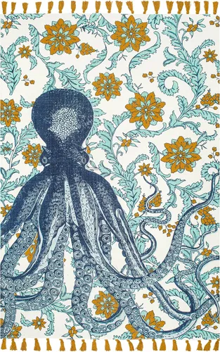 Vista 8 de NuLOOM Thomas Paul - Alfombra de tejido plano, multicolor, Algodón, Multicolor