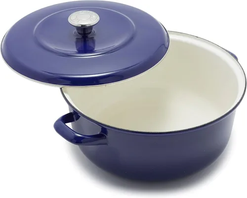 Vista 13 de Merten & Storck - Horno holandés de hierro esmaltado alemán color azul