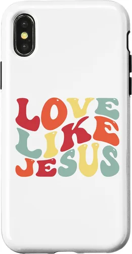 Vista 5 de Funda bíblica cristiana para iPhone 12 Pro Max Love Like Jesus