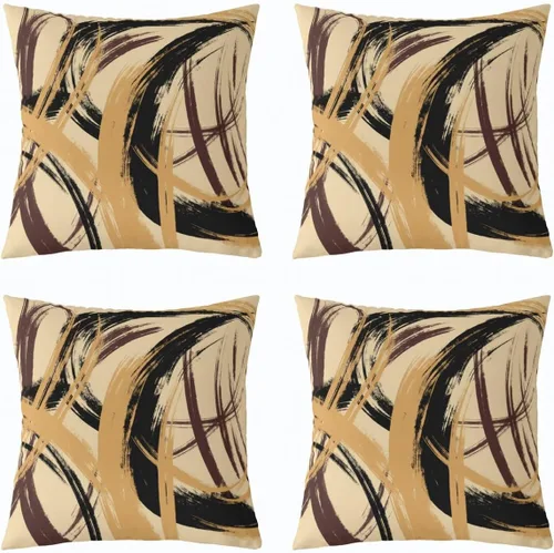 Vista 199 de Juego de 2 fundas de almohada abstractas de 16 x 16 pulgadas para niños, niñas, adolescentes, decoración de dormitorio, moderna a rayas, decoración