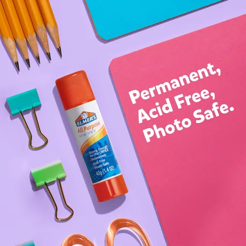 Vista 6 de Elmer's Barras de pegamento escolar multiusos, lavables, 0.76 onzas, 30 unidades, artes y manualidades, marca #1 para profesores