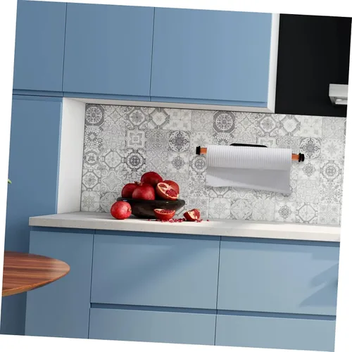 Vista 2 de Housoutil Práctico soporte de papel para colgar en la pared, estante de plástico para cocina, baño y sala de estar