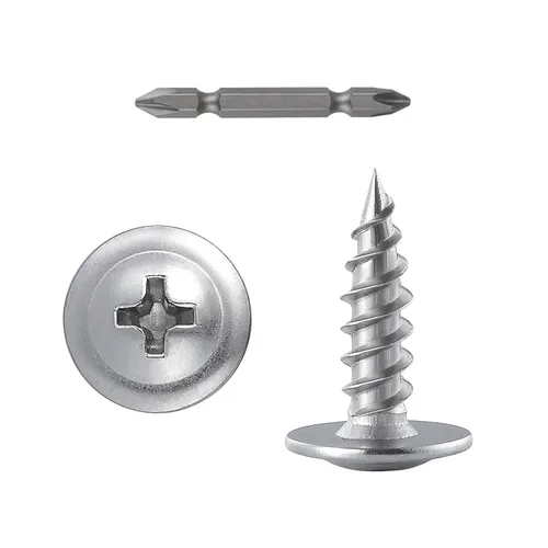 Vista 9 de Tornillos WenSilon #4×1" de cabeza de armadura Phillips para madera con galvanizado negro, autorroscantes para metal rápido.