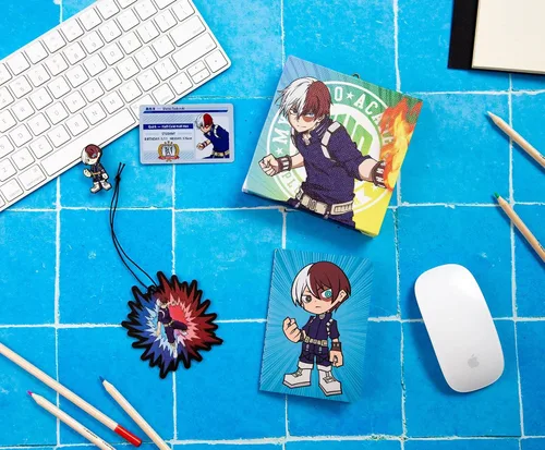 Vista 3 de JUST FUNKY My Hero Academia Looksee Mystery Blind Box, Shoto Todoroki Incluye 5 coleccionables temáticos