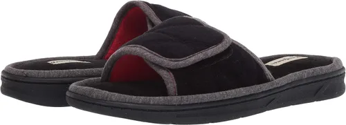Vista 6 de Dearfoams Pantuflas de rizo de espuma viscoelástica ajustables para hombre y exterior