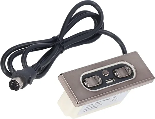 Vista 7 de Cryfokt Sofá eléctrico de 5 botones a distancia, material ABS reclinable eléctrico o silla control manual con puerto de carga, Plug and Play, piezas