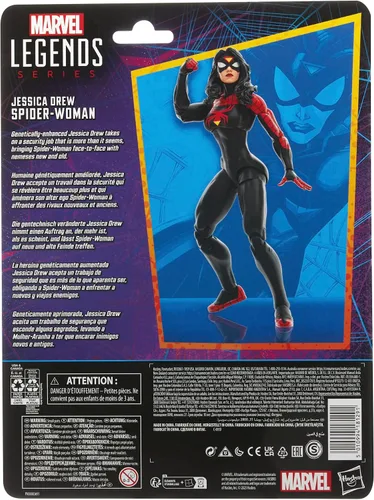 Vista 3 de Spider-Man Marvel Legends Series Jessica Drew Spider-Woman, Legends Figuras