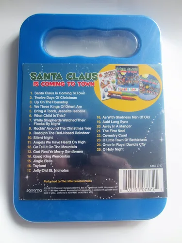 Vista 2 de SANTA CLAUS IS COMING TO TOWN Activity Kit with Carrying Case, Stickers, Crayons and Coloring Book
