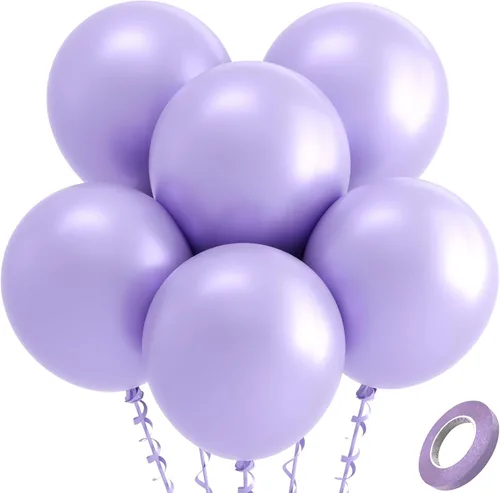 Vista 88 de Bezente - Globos redondos de látex cromado metálico plateado para helio, paquete de 100 unidades de 12 pulgadas Globos plateados para decoraciones