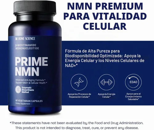 Vista 2 de BONE SCIENCE Uthever NMN & Pterostilbene Complejo 6 en 1 con resveratrol, glutatión y bioperina, precursor estabilizado de NAD+ de alta pureza