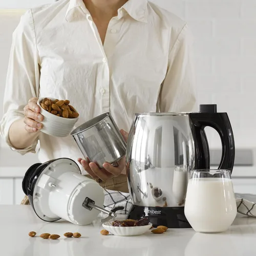 Vista 2 de Tribest Soyabella, molinillo de café y fábrica de leche de soja, L, Plateado