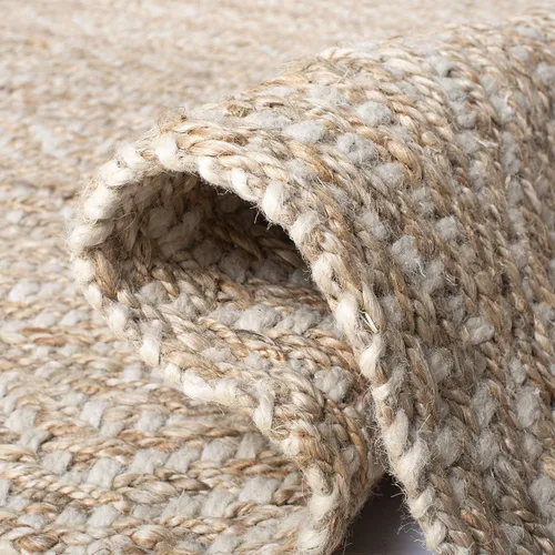 Vista 6 de SAFAVIEH Natural Fiber Collection - Alfombra decorativa de 2 x 3 pies, natural y marfil, hecha a mano de yute tejido de estilo bohemio, ideal