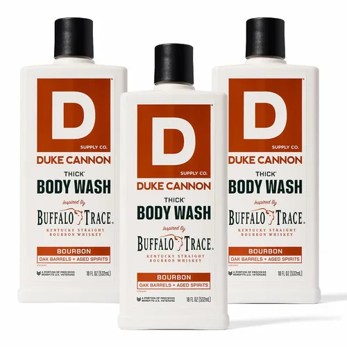 Vista 17 de Duke Cannon Gel de baño grueso de alta viscosidad, Buck Moon, 17.5 onzas, aroma a vetiver y musgo de roble, enriquecido con minerales, sin parabenos