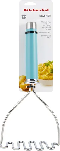 Vista 6 de KitchenAid Gourmet Machacador de Alambre de Acero Inoxidable, 10.24 Pulgadas, Azul Aguamarina