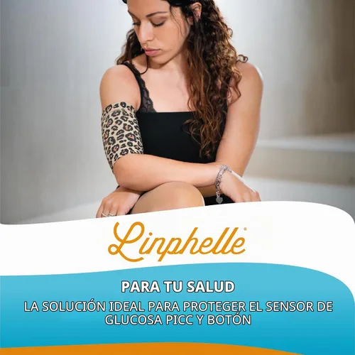 Vista 4 de Coverpicc - Funda para la parte superior del brazo para línea Picc, funda de brazo de microfibra suave, ideal para línea Picc, sensor de glucosa