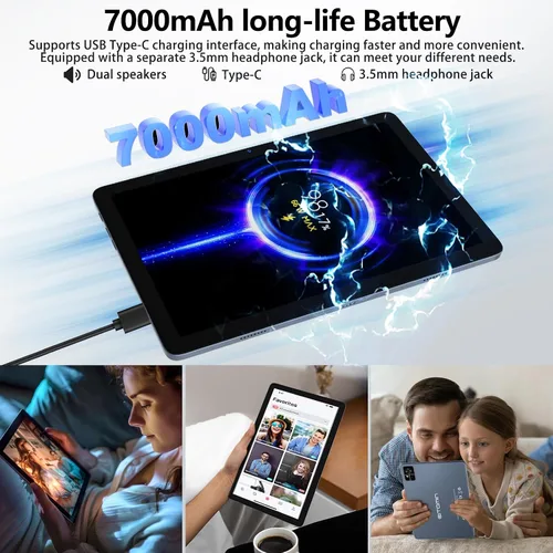 Vista 5 de EITOMIN Tablet de 10 pulgadas 2026 Última tableta Android con 128GB ROM+14GB RAM+1TB Expandir Octa-Core 5G WiFi 4G Celular para T-Mobile 13MP+8MP