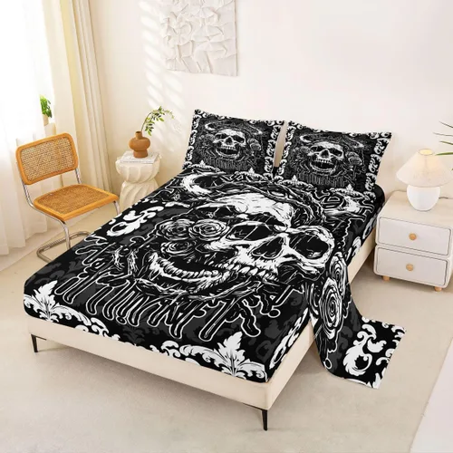 Vista 13 de Erosebridal Juego de sábanas con diseño de gato tamaño individual, sábana encimera Kawaii Garfield para niños y niñas, sábanas con huellas de patas