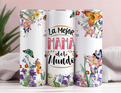 Vista 2 de Casitika Regalos para mamá. Vaso de 20 onzas para mamá española. Regalo para la mejor mamá. Detalle para el día de las madres o cumpleaños. Regalo