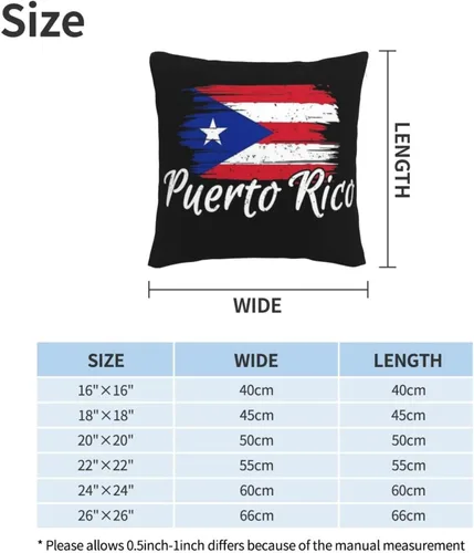 Vista 4 de ASYG Funda de cojín de Puerto Rico de 18 x 18 pulgadas, diseño de doble cara Puerto Rico 05