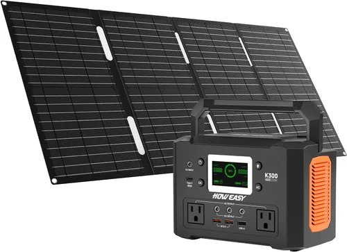 Vista 9 de HOWEASY Estación de energía portátil de 120 W (pico de 240 W), generador solar de campamento de 24000 mAh, banco de energía portátil con 2 salidas