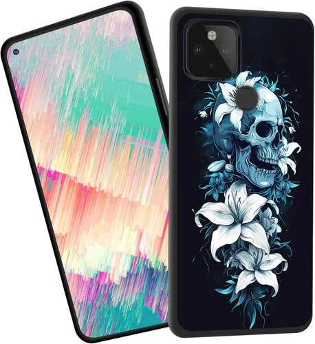 Vista 82 de Funda delgada para Google Pixel 4 XL, funda delgada de silicona de TPU suave a prueba de golpes para Google Pixel 4 XL, gato negro luna estrellada