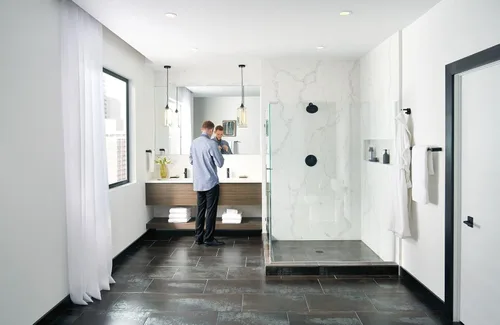 Vista 3 de Moen Align toallero de toalla de mano para baño, YB0486BL