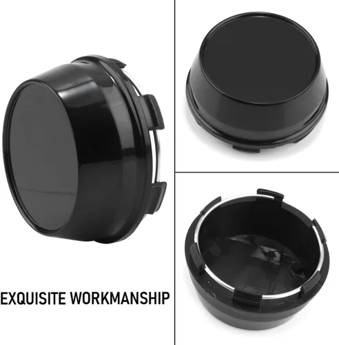 Vista 7 de RTrhinotuning 66mm Tapa central de rueda negra para AVID.1 Tapas centrales para llantas