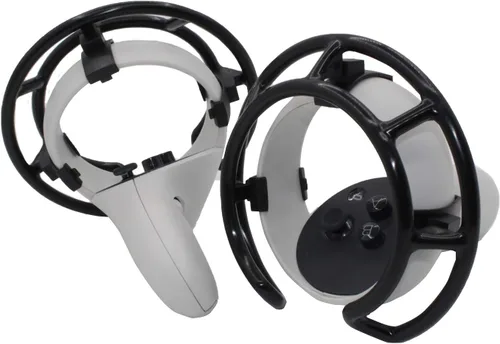 Vista 4 de LICHIFIT Anti-Collision Protection Frame Cover Set for Oculus Quest 2 Headset Grip Handle Bumper Guard