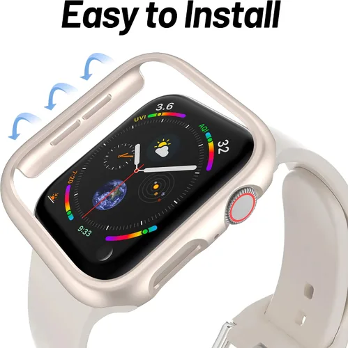 Vista 3 de Juego de 20 fundas protectoras de policarbonato duro compatibles con Apple Watch Series 4/5/6/SE de 1.732 pulgadas, protector de borde