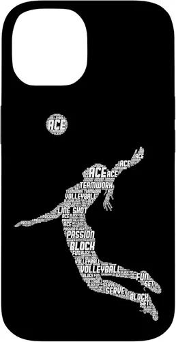 Vista 4 de Funda para iPhone 17 de voleibol para adolescentes y mujeres