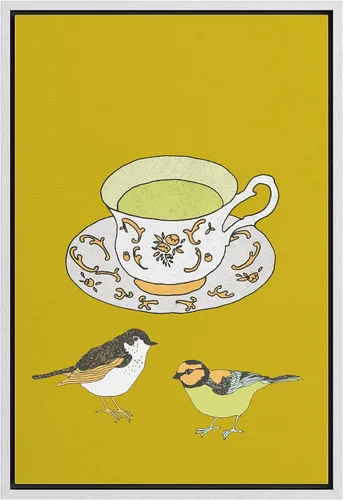 Vista 39 de SIGNWIN Lienzo enmarcado para pared, arte ornamental de neón fino, tazas de té, comida y bebida, ilustraciones culturales, arte moderno, elegante