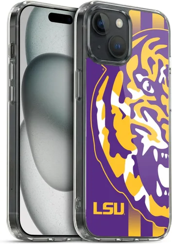 Vista 40 de Head Case Designs Funda de gel suave con licencia oficial de la Universidad Estatal de Louisiana LSU Camou compatible con Apple iPhone 7 Plus/iPhone