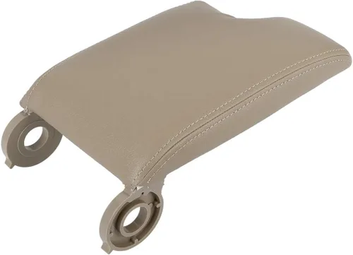 Vista 3 de X AUTOHAUX Cubierta de la caja de la consola central del coche, repuesto beige para BMW M3 2001-2006