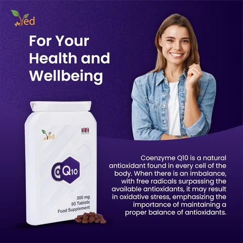 Vista 2 de VED Co Enzyme Q10 300mg 90 Tabletas