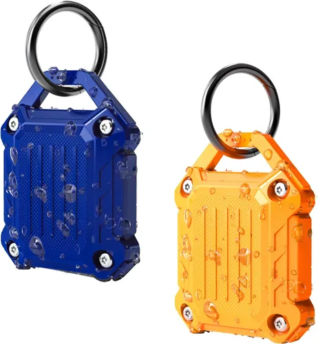 Vista 8 de Dovick - Funda impermeable para llavero Airtag, cubierta completa de tornillo compatible con el llavero Apple Air Tag Tracker (mezcla de 4 unidades)