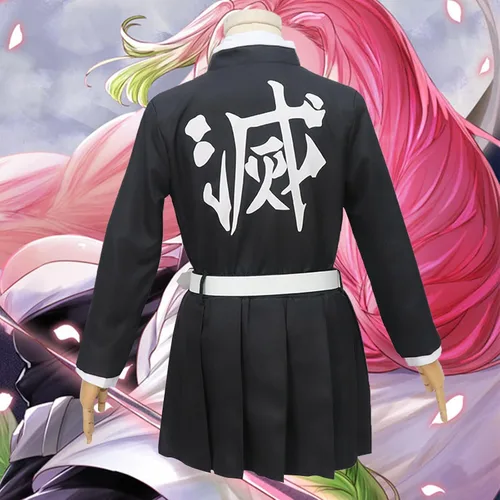 Vista 6 de Disfraz de cosplay para niñas, traje de kimono, uniforme de Halloween
