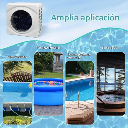 Vista 7 de Bomba de calor para piscina pequeña, enchufable, hasta 2600