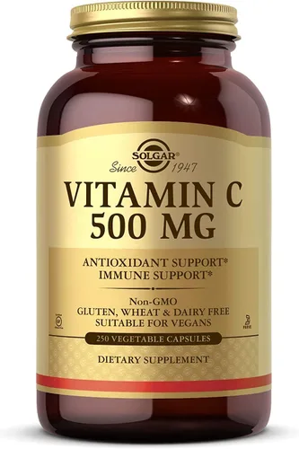 Vista 9 de Solgar - 100 Cápsulas vegetales de vitamina C de 500 mg, antioxidante y apoyo inmunológico para la salud general, apoya la salud de la piel