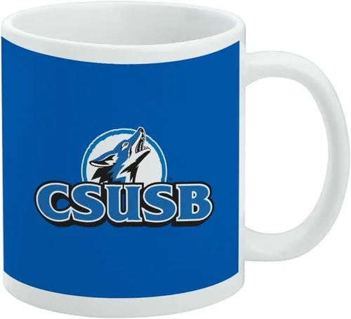 Vista 307 de Taza de cerámica con el logotipo principal de la Universidad Rider, taza de regalo novedosa para café, té y bebidas calientes, 11oz, blanca
