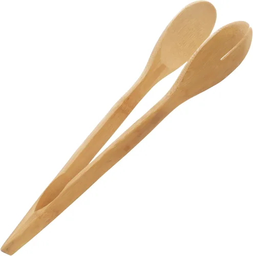Vista 13 de BambooMN Juego de utensilios de bambú orgánico, espátula, cuchara, pinzas - 8 piezas