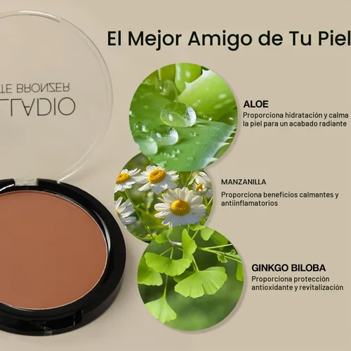 Vista 4 de Palladio Bronceador mate, sin líneas de bronceado