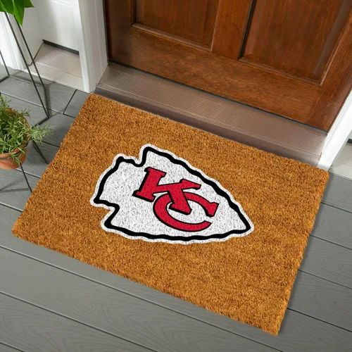 Vista 12 de Team Sports America Tapete de entrada de la NFL 28 x 16 pulgadas Escotilla cruzada en relieve Parte trasera antideslizante Decoración