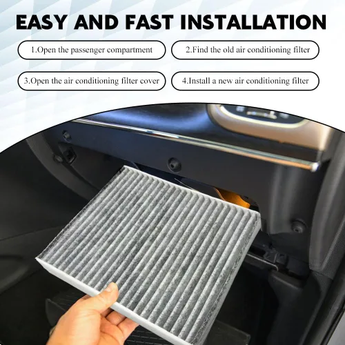 Vista 4 de CF10134 Filtro de aire de cabina, filtro de aire acondicionado para automóvil, filtros de cabina de alta calidad con carbón activado, filtros