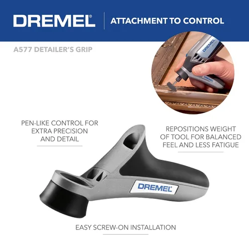 Vista 18 de Kit de herramienta giratoria versátil Dremel 4300-9/64 con eje flexible - 9 piezas adicionales y 64 accesorios - Ideal para grabado, grabado